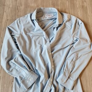 Mizzen+Main Blue Dress Shirt Classic Long Sleeve